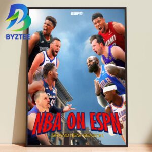 NBA ON ESPN Brand New SEASON 2026 Home Decor Poster Canvas
