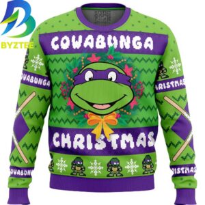 Ninja Turtle Cowabunga Donatello Teenage Mutant Ugly Christmas Sweater