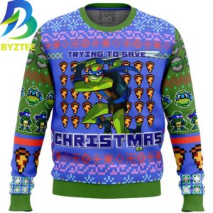 Ninja Turtle Leonardo Rise Of The Teenage Ugly Christmas Sweater