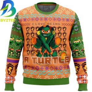 Ninja Turtle Michelangelo Rise Of The Teenage Mutant Ugly Christmas Sweater