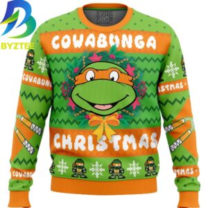 Ninja Turtles Cowabunga Michaelangelo Ugly Christmas Sweater