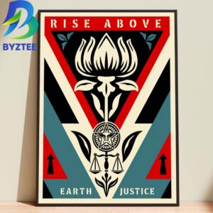 Obey Giant Rise Above Earth Justice 2026 Home Decor Poster Canvas