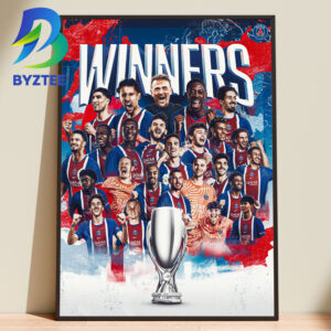 PSG Super Champions Of Europe 2026 Winner Home Decor Poster Canvas