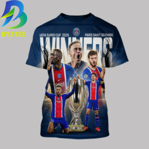 PSG UEFA Super Cup 2026 Winners European Paris All Over Print Shirt