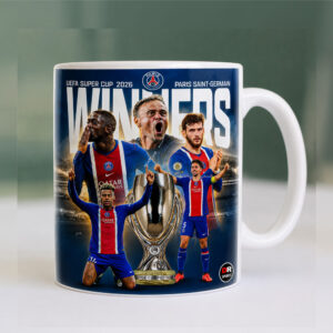 PSG UEFA Super Cup 2026 Winners European Paris Ceramic Mug Cup