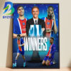 PSG Super Champions Of Europe 2026 Winner Home Decor Poster Canvas