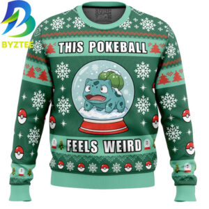 Pokemon Bulbasaur Pokeball Ugly Christmas Sweater
