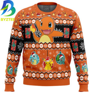 Pokemon Charmander I Choose You Ugly Christmas Sweater