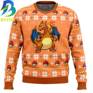 Pokemon Christmas Blaze Charizard Ugly Christmas Sweater