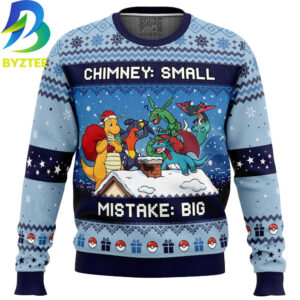 Pokemon Dragon Type Chimney Ugly Christmas Sweater