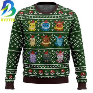 Pokemon Eevee Eeveelutions Ugly Christmas Sweater