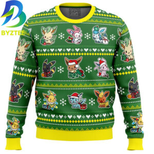 Pokemon Eevee Merry Christmas Ugly Christmas Sweater