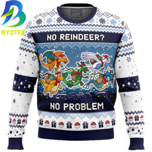 Pokemon Flying Type No Reindeer No Problem Ugly Christmas Sweater