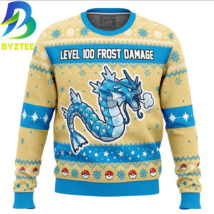 Pokemon Gyarados Frost Damage Ugly Christmas Sweater