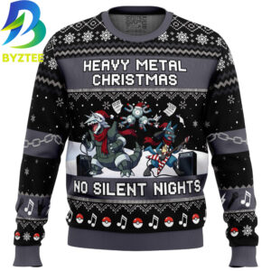 Pokemon Steel Type Heavy Metal Ugly Christmas Sweater