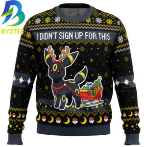 Pokemon Umbreon Sign Up Ugly Christmas Sweater