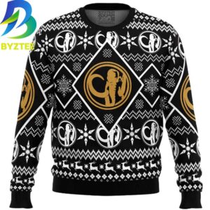 Power Rangers Black Ranger Ugly Christmas Sweater