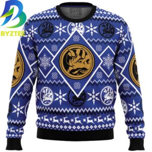 Power Rangers Blue Ranger Ugly Christmas Sweater