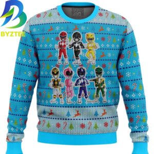 Power Rangers Mighty Morphin Chibis Ugly Christmas Sweater