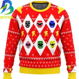 Power Rangers Mighty Morphin Ugly Christmas Sweater