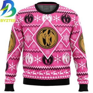 Power Rangers Pink Ranger Ugly Christmas Sweater