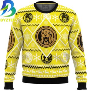 Power Rangers Yellow Ranger Ugly Christmas Sweater