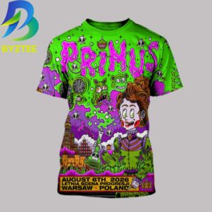 Primus August 6th 2026 Letnia Scena Progresji Warsaw Poland All Over Print Shirt