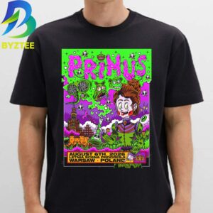 Primus August 6th 2026 Letnia Scena Progresji Warsaw Poland Unisex T- Shirt