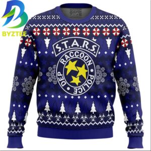 Resident Evil Christmas STARS  Ugly Christmas Sweater