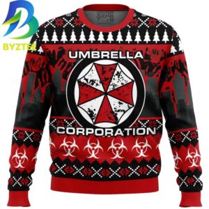 Resident Evil  Umbrella Corp Ugly Christmas Sweater