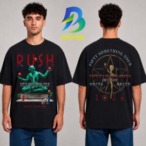 Rush Fifty Something Tour Little Caesars Arena Detroit August 2026 Two Sided Unisex T Shirt