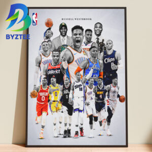 Russell Westbrook NBA 75th Anniversary 2026 Home Decor Poster Canvas