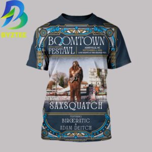 Saxsquatch Boom Town Arts & Heritage Festavl Asheville Nc September 4th 2026 All Over Print Shirt