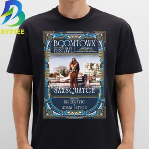Saxsquatch Boom Town Arts & Heritage Festavl Asheville Nc September 4th 2026 Unisex T- Shirt