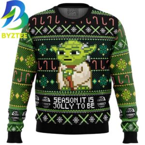 Season It is Jolly To Be Yoda Star Wars Ugly Christmas Sweater