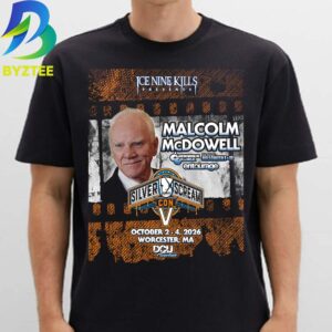 Silver Scream Con Ice Nine Kills Present Malcolm Mcdowell October 2026 Worcester Ma  Unisex T- Shirt