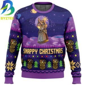 Snappy Infinity Gauntlet Marvel Ugly Christmas Sweater