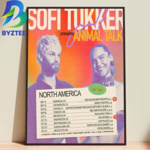 Sofi Tukker Presents Animal Talk North America Tour 2026 Home Decor Poster Canvas