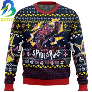 Spiderman Punk Marvel Ugly Christmas Sweater