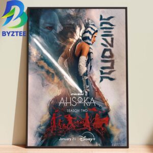 Star Wars Ahsoka Season 2 Disney January 20 2027  Home Decor Poster Canvas