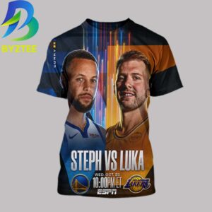Stephen Curry Vs Luka Dončić Opening Week NBA Season October 21th 2026  All Over Print Shirt
