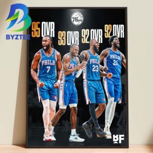 The Philadelphia 76ers Roster Is Stacked On NBA 2K27 Home Decor Poster Canvas