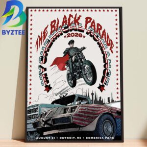 The Black Parade My Chemical Romance Detroit Mi Comerica Park August 2026 Home Decor Poster Canvas