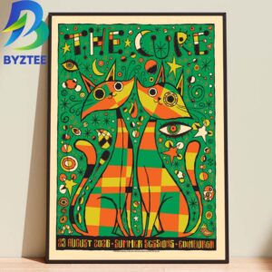 The Cure Summer Sessions At Royal Highland Centre Edinburgh August 2026 Home Decor Poster Canvas
