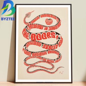 The Doors 1967 Las Vegas Snake  Home Decor Poster Canvas