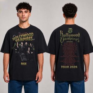 The Lair Of Hollywood Vampires Europe Tour 2026 World Tour Two Sided Unisex T- Shirt
