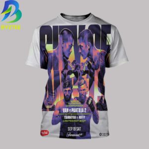 UFC 331 Fight Poster T-Shirt – Van vs Pantoja 2 & Tsarukyan vs Ruffy World Flyweight Championship All Over Print Shirt