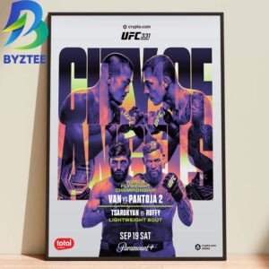 UFC 331 Fight Poster T Shirt Van vs Pantoja 2 & Tsarukyan vs Ruffy World Flyweight Championship Home Decor Poster Canvas
