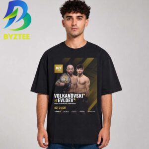 UFC 333 Volkanovski Vs Evloev World Featherweight Championship OCT 24 2026 Unisex T- Shirt