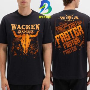 W:O:A 2027 Wacken Faster W A Festival 2027 Two Sided T-Shirt